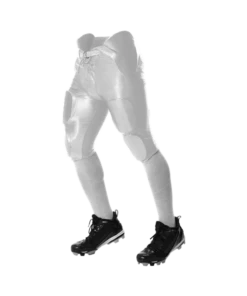 Discount - Alleson Integrated Seven Pad Solo Football Pant - White - Size Youth Medium