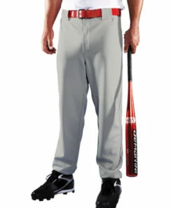 Discount - Teamwork Athletic Youth Two Snap Closure Baseball Pant - Gray - Size XS