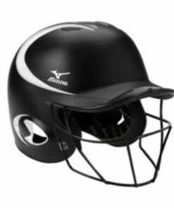 Discount - Mizuno Prospect MBH600 Batting Helmet with Fastpitch Facemask Royal/White