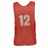 Discount - Champion Youth Numbered Scrimmage Vests - Dozen - Red Scarlet
