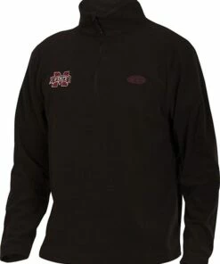 Discount - Drake Mississippi State Camp Fleece Pullover - Black - Size Small Black