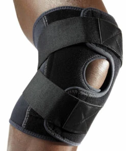 Discount - McDavid Level 2 Knee Support / adjustable / cross straps Black