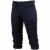 Discount - Rawlings Girls Low Rise FPEX Plush Fastpitch Softball Pants - NAVY - Size SMALL