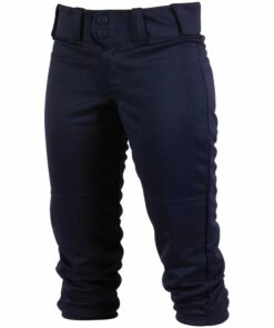 Discount - Rawlings Girls Low Rise FPEX Plush Fastpitch Softball Pants - NAVY - Size SMALL